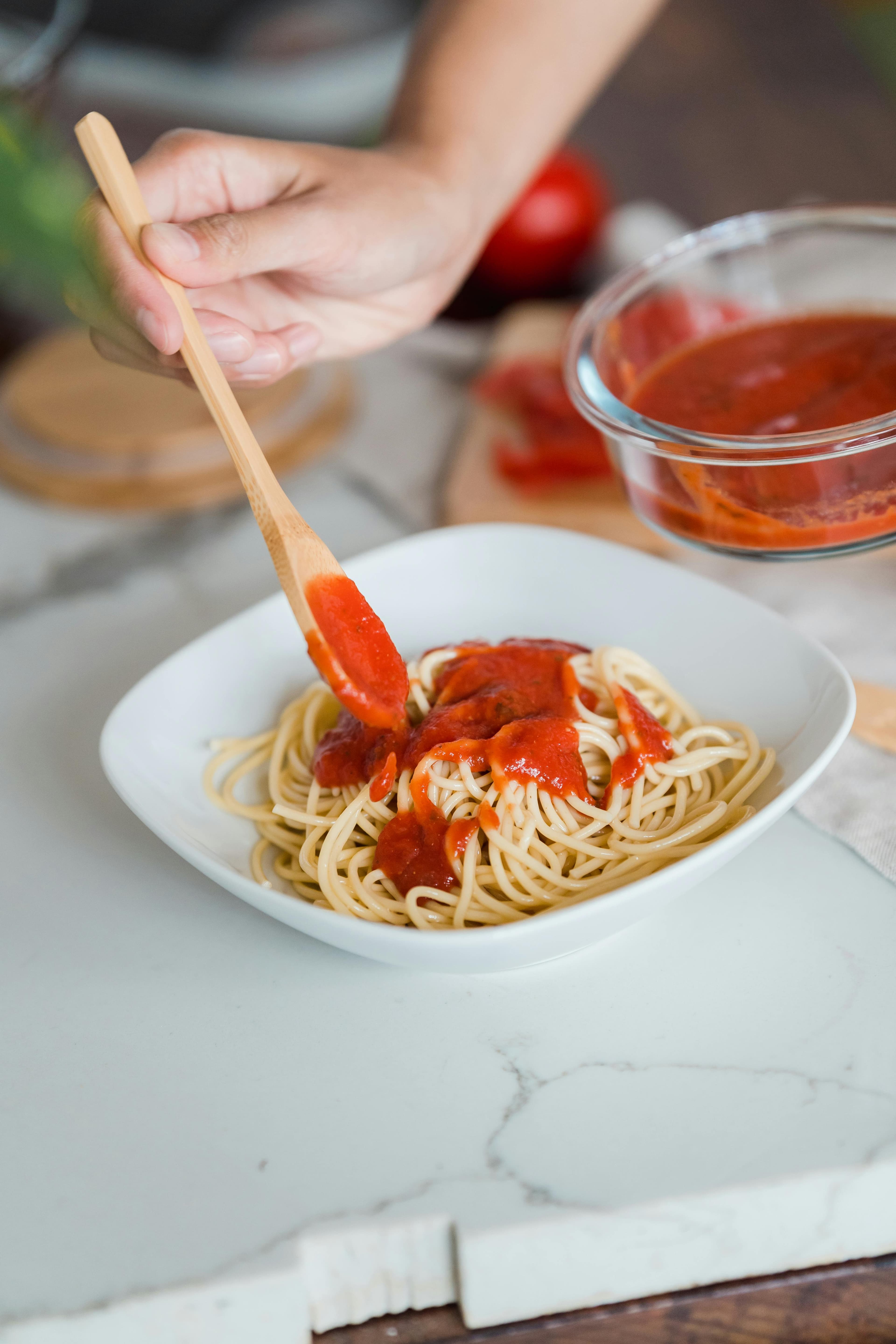 tomato-sauce stain